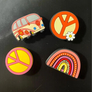 Hippie Shoe Charms (4pcs)
